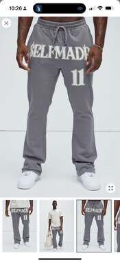 Selfmade 11 Graphic Print Flare Sweatpants